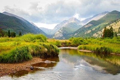 Gallatin Valley Montana mountain and pasture landscape